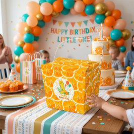 Para Regalos Caja de Favor de Rodaja de Naranja Cítrica