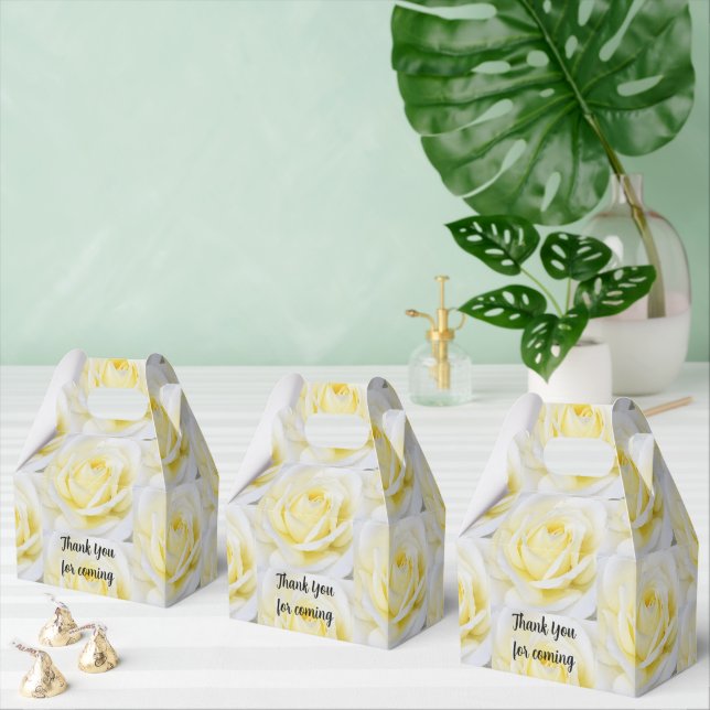 Para Regalos Caja de Favor de Rosa Amarilla (Múltiple)