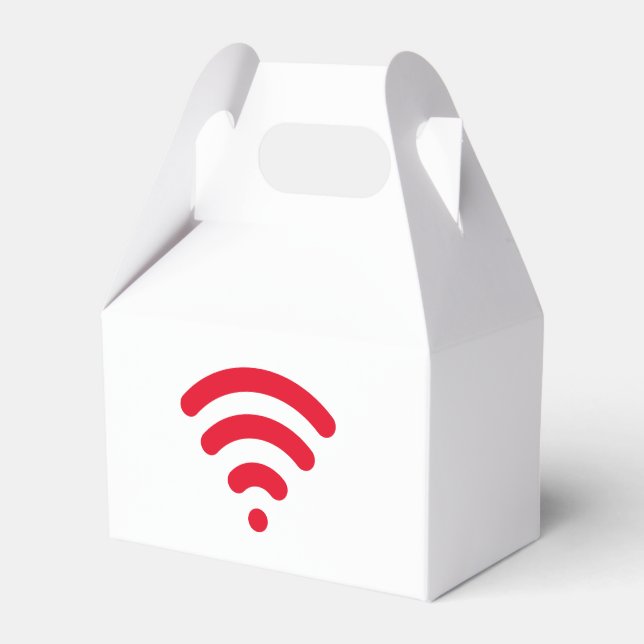 Para Regalos Caja de Favor de Señales Inalámbricas Rojas (Front Side)