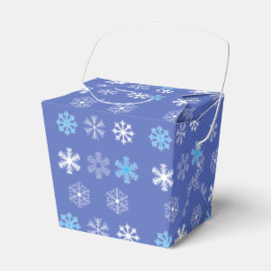 Para Regalos Caja De Favor De Snowflake Por La Noche