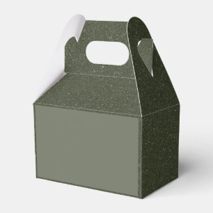 Para Regalos Caja de Favor de Textura de Ruido Verde Musgo