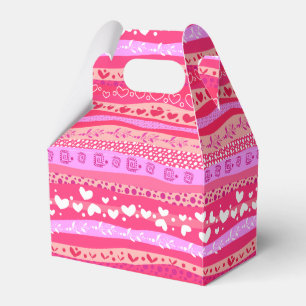 Para Regalos Caja de Favor de Toldo de Amor y Corazones Rosados
