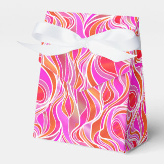 Para Regalos Caja de Favor de Vidrio Manchado Rosa