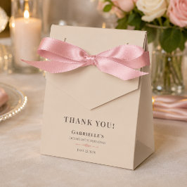 Para Regalos Caja de Favor Debut Beige Champán