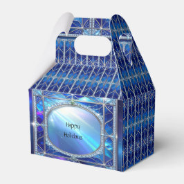 Para Regalos Caja de Favor Decorativa Azul