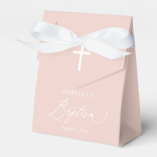Para Regalos Caja de Favor del Bautismo Chica de la Cruz Blanca