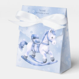 Para Regalos Caja de Favor del Caballo Rocoso Azul