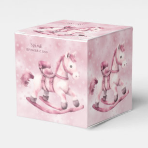 Para Regalos Caja de Favor del Caballo Rocoso Rosa