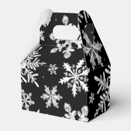 Para Regalos Caja de Favor del copo de nieve del invierno