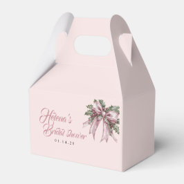 Para Regalos Caja de Favor del copo de nieve rosa | Winter Brid