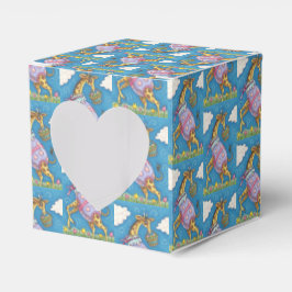 PARA REGALOS CAJA DE FAVOR DEL CORAZÓN DE HUEVO GIRAFFE Y TULIP