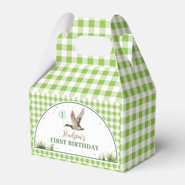 Para Regalos Caja de Favor del Cumpleaños de un Pato Afortunado (Front Side)