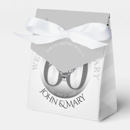 Para Regalos Caja De Favor Del Diamante 60 Aniversario Boda