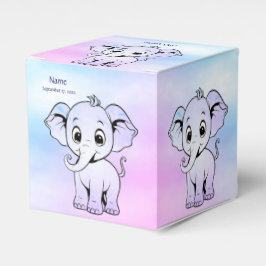Para Regalos Caja de Favor del Elefante Cute