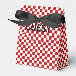 Para Regalos Caja de Favor del Estilo de la Tienda Roja-Blanca