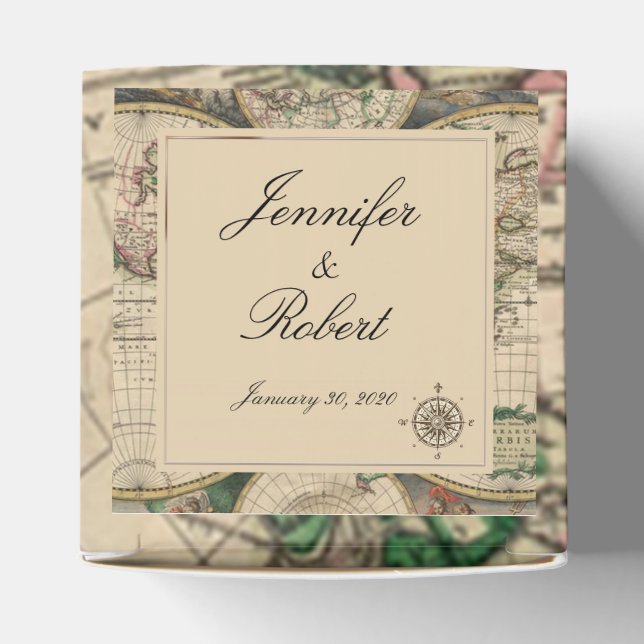 Para Regalos Caja de Favor del Mapa del Antiguo Mundo (Parte superior)