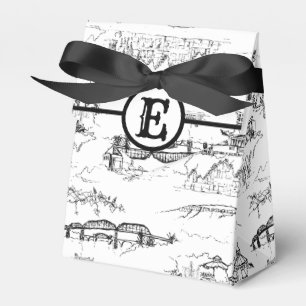 Para Regalos Caja de Favor del Monograma de Chattanooga