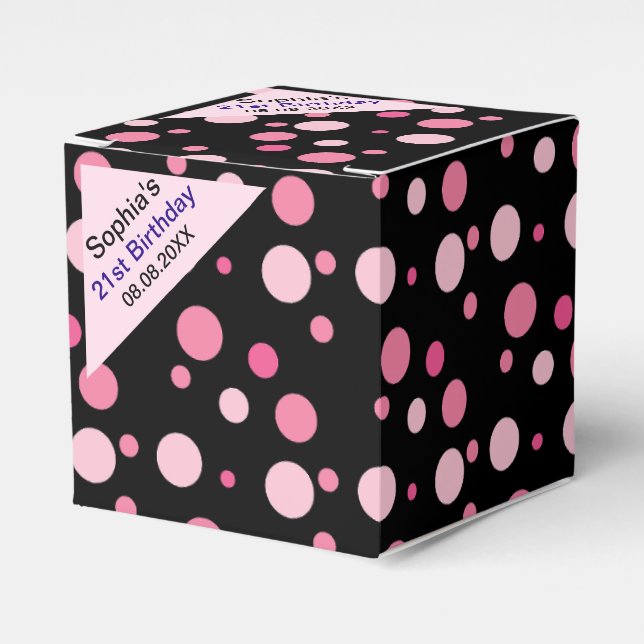 Para Regalos Caja de Favor del Nombre del Monograma Rastreado C (Costado Anverso)