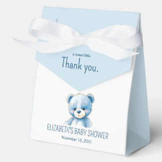 Para Regalos Caja de Favor del Oso Azul Fluffy