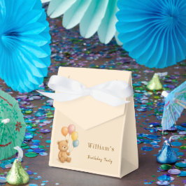 Para Regalos Caja de Favor del Oso de Teddy con globos Pastel