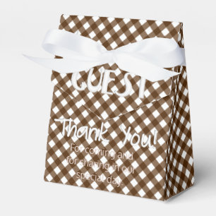 Para Regalos CAJA DE FAVOR DEL PARTIDO 14 MARRÓN, estilo tienda