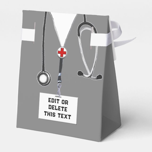 Para Regalos Caja de Favor del Partido médico (Reverso)