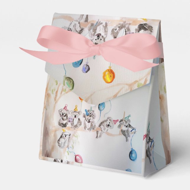Para Regalos Caja de Favor del Pastel de Aniversario del Arte d (Front Side)