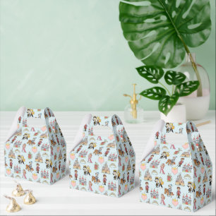 Para Regalos Caja de Favor del Patrón de Princesa y Caballero d