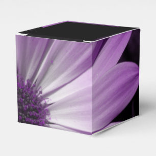 Para Regalos Caja de Favor del Personalizado Purple Daisy Flowe