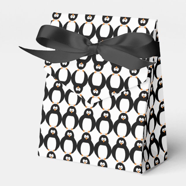 Para Regalos Caja de Favor del Pingüino (Front Side)