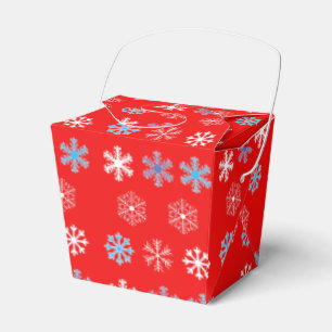 Para Regalos Caja de Favor del Snowflake del atardecer
