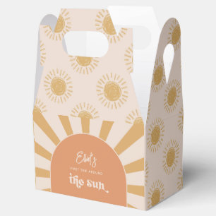Para Regalos Caja de Favor del Sol Rosa y Oro