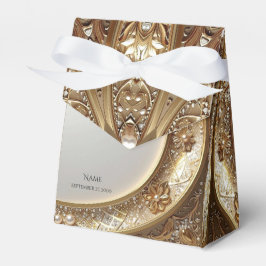Para Regalos Caja de Favor Dorado Ornate