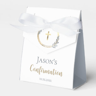 Para Regalos Caja de Favor elegante de confirmación