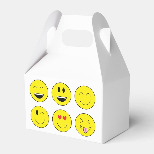 Para Regalos Caja de Favor "Emojis" (Front Side)
