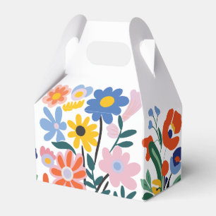 Para Regalos Caja de Favor Floral Colorida: Hermosos Ramos