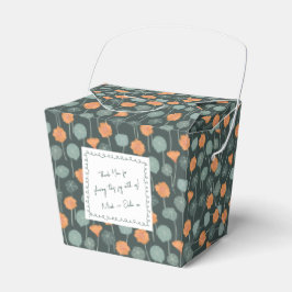 Para Regalos Caja de Favor Floral con Nota Personalizada Dibuja