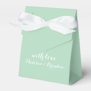 Para Regalos Caja de Favor Floral Fresca en verde menta
