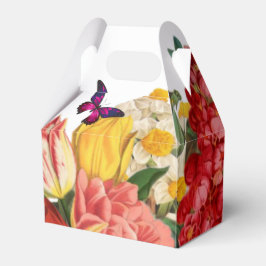 Para Regalos Caja de Favor Floral Romántica Vintage