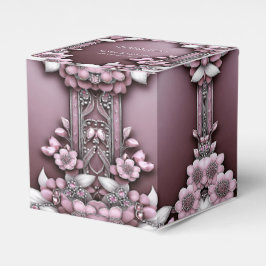 Para Regalos Caja de Favor Floral Rosa