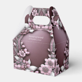 Para Regalos Caja de Favor Floral Rosa