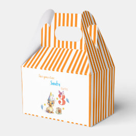 Para Regalos Caja de Favor Gable Pollito Lindo Pastel Naranja R