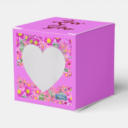 Para Regalos Caja de Favor Heart (Mezcla de Flor Rosa)RFPMDesig