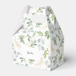 Para Regalos Caja de favor hoja de acuarela