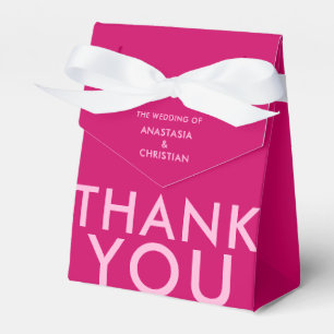 Para Regalos Caja de Favor Magenta Audaz y Moderna