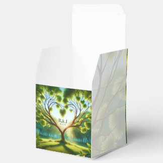 Para Regalos Caja de Favor Monograma Pareja boda