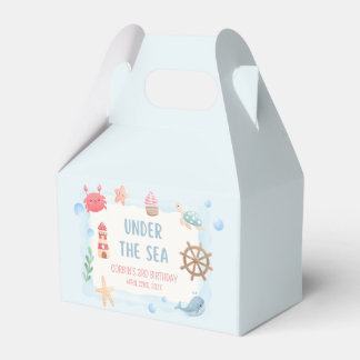 Para Regalos Caja de Favor Náutico Bajo el Mar