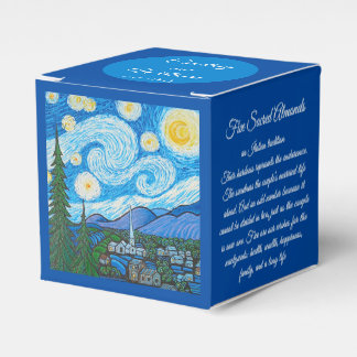 Para Regalos Caja de Favor - Noche estrellada - Pintura de Mhan