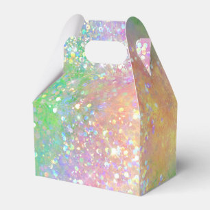 Para Regalos Caja de Favor Opal Rainbow Glitter