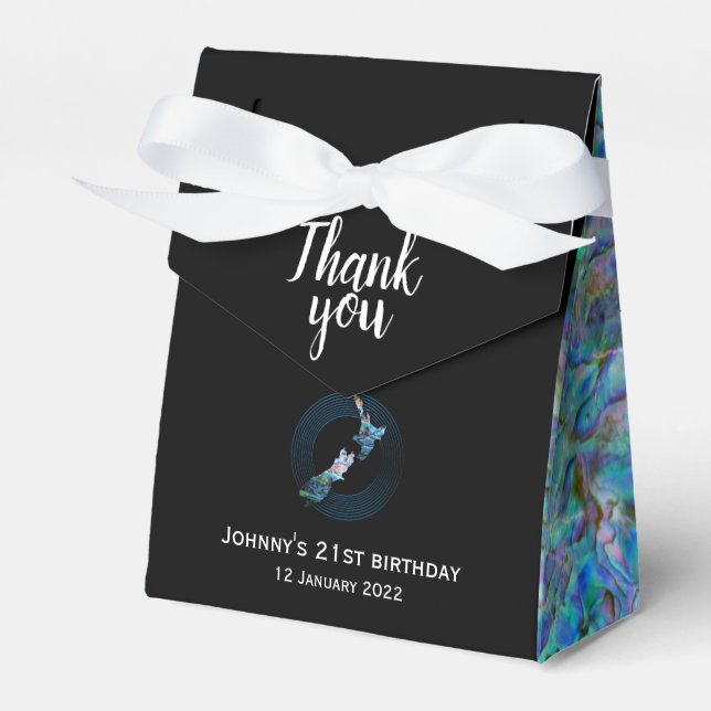 PARA REGALOS CAJA DE FAVOR PAUA DEL MAPA DE NUEVA ZELANDIA PERS (Front Side)